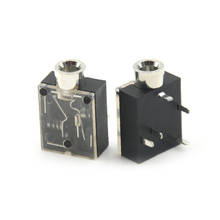 Conector de Audio Pin, 5 uds., 3,5mm, montaje de Panel PCB para auriculares con tuerca PJ-324M 2024 - compra barato