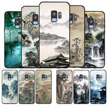 Chinese Landscape Painting Soft phone Case For Samsung S20 S10 S9 S8 S7 edge Plus Lite For Note 8 9 10 A6 A7 A8 A9 Cover 2024 - buy cheap