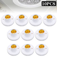10Pcs E27 Plastic Screw Lamp Base Round Lampholder Light Bulb Socket Holder Adapter 2024 - buy cheap