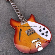 Guitarra Eléctrica High-qualityR60, 6 cuerdas, núcleo medio vacío, chapa de ceniza, diapasón de Rosa puente R, franqueo 2024 - compra barato
