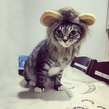 Пушистый Pet костюм с головным убором парик льва для кошки Хэллоуин Необычные наряды с ушами вечерние дома Прямая доставка 2024 - купить недорого