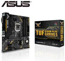 Новинка ASUS TUF B360M-PLUS игровая S оригинальная материнская плата для LGA 1151 DDR4 USB3.0 USB3.1 64GB настольная материнская плата 2024 - купить недорого