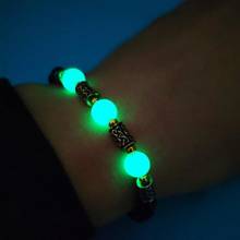 Charm Natural Stone Glow In The Dark Bracelet Jewelry Fashion Couple Vintage Popular Luminous Beades Bracelet for Women Gift 2024 - buy cheap