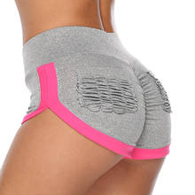 2020 New Women Workout Sport Shorts Summer Slim Yoga Short High Waist Elastic Casual Pink Egde Hot Shorts Summer Fashion Clothes 2024 - buy cheap