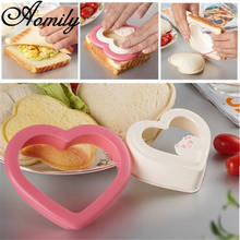 Amoliy Sandwich Mold Toast Cutter Heart Shape Sandwich Bread Maker Mold Cake Biscuit Embossing Device Cutter Baking Pastry Tools 2024 - buy cheap