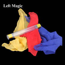Tubo de cristal de PVC para trucos de magia, accesorios de ilusión de escenario, accesorios de truco, Scarve Linking Magica 2024 - compra barato