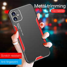luxury Titanium alloy metal phone case For iPhone 12 mini 11 Pro XS Max X XR SE 2020 6 6S 7 8 Plus shockproof frosted back Cover 2024 - buy cheap