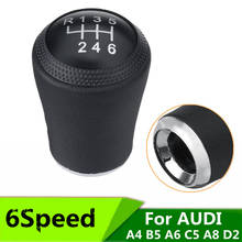 5/6 Speed Car Manual Gear Shift Knob Shifter Lever Stick Knob For Audi A4 B5 A6 C5 A8 D2 1995-2006 2024 - buy cheap