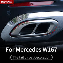 Embellecedor de garganta de cola para Mercedes, accesorios de decoración exterior para Mercedes gle w167, gle, carbono, gle 2020, gle 350/amg 450 500e glc x254 2024 - compra barato