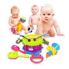 5Pcs/set Educational Baby Kids Roll Drum Musical Instruments Band Kit Children Toy Baby Kids Gift Set Hot Selling 2024 - купить недорого