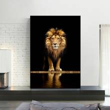 Pósteres en lienzo de Leones salvajes africanos e impresiones, pinturas de animales en la pared, arte, Cuadros decorativos para decoración de la pared del hogar 2024 - compra barato