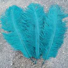 10 Uds. De plumas de avestruz verde malaquita hermosas, 6-8 pulgadas/15-20 cm, decoración al por mayor 2024 - compra barato