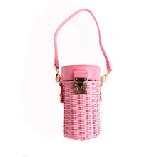 Handmade rattan bag woven summer straw bag portable messenger small bag bucket bag seaside vacation 2024 - buy cheap