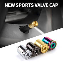 4 PCS/Set New Universal Wheel Tire Valve Stainless Steel tem Caps Sport Anti-theft Anti-deflation Valve Core Cap Covers 2024 - buy cheap