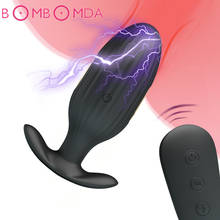 Electric Shock Anal Vibrator For Man Gay  Prostate Massager Wireless Remote Powerful Vibrating Butt Plug Male Masturbator Sex 2024 - buy cheap