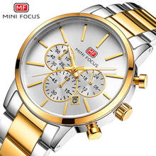 MINIFOCUS Business Top Royal Brand Quartz Man Watch Chronograph Clock Luxury Gold Metal Band часы Waterproof Luminous Wristwatch 2024 - buy cheap