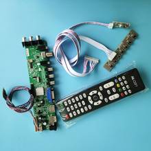 Kit For B140XW01 V8 CELL 40pin LED USB VGA TV Signal HDMI AV controller board digital DVB-T DVB-T2 1366X768 14" remote Panel 2024 - buy cheap