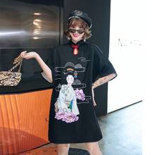 Vestido Oriental negro Ao Dai para niña, Cheongsam corto chino, Qipao, Túnica Vintage, ropa gótica para mujer, vestido Ao Dai 10268 2024 - compra barato