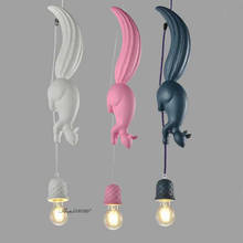 Nordic Designer Animal Pendant Lights Resin Squirrel Lamp Lights for Dining Room Living Room Bedroom Home Decor E27 Hanging Lamp 2024 - buy cheap