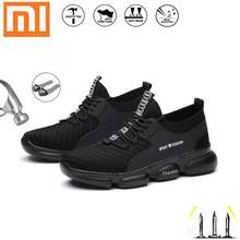 Xiaomi-zapatos de trabajo con punta de acero para hombre, calzado de seguridad Indestructible, antigolpes y a prueba de perforaciones, talla grande 38-48 2024 - compra barato