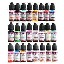 24 Colors 10ML Art Ink Alcohol Resin Pigment Kit Liquid Resin Colorant Dye Ink Diffusion UV Epoxy Resin Jewelry Making 2024 - buy cheap