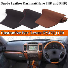 Accessories Suede Leather Dashmat Dashboard Cover Pad Dash Mat Carpet Car-styling For Lexus GX 470 GX470 j120 2003 2004 -2009 2024 - buy cheap