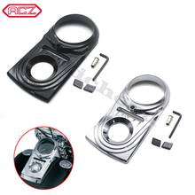 Peças da motocicleta clássico chrome traço painel inserir capa fundida esculpida se encaixa para harley dyna softail fat boy 2024 - compre barato