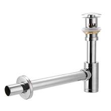 Bathroom Basin Bottle Trap Drain Sink Siphon Drains with Push Up Drain Valve Kit With Overflow Sink For Bathroom Faucet Sink 2024 - buy cheap