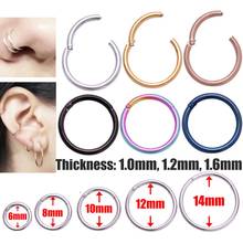 G23 Titanium Gold Color Septum Rings Open Small Septum Piercing Nose Earrings Women Men Ear Nose Piercing Jewelry 2024 - купить недорого