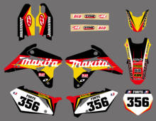 NEW TEAM DECALS GRAPHICS BACKGROUNDS STICKERS For Suzuki RMZ450 RM-Z 450 RMZ 450 2007 Motorcycle Sticker Decal Graphic 2024 - buy cheap