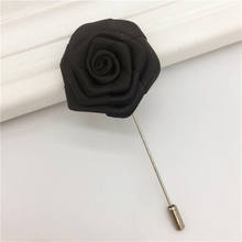 Mdiger Flower Lapel Pins Men Floral Men Brooch Handmade Rose Corsage Pin Men's Suit Accessories 6 Colors For Choose 2024 - buy cheap