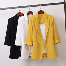 Women Blazer 2020 Formal Blazers Lady Office Work Suit Pockets Jackets Coat Slim Black Women Blazer Plus size Femme Jackets Tops 2024 - buy cheap