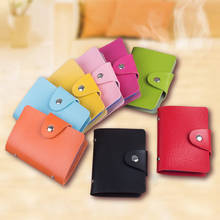 Fashion Credit Card Holder Men Women Travel Cards Wallet PU Leather Buckle Business ID Card Holders 2024 - buy cheap