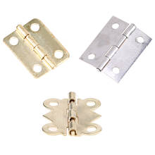 1piece Mini Butterfly Door Hinges Cabinet Drawer Jewellery Box Hinge Gold Silver Clip for Furniture Hardware Home Improvement 2024 - buy cheap