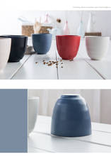 Vajilla de cerámica europea a la moda, juego de taza de agua de té de Color sólido hecho a mano, taza pequeña, juego de taza de té de la isla de Ceilán 2024 - compra barato