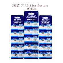CR927 200 шт = 40 карты батарейка кнопочного типа 3 в Монета клетки Батарея 30 мА/ч, 927 DL927 CR927-1W ECR927 BR927 5011LC LM927 KCR927 батареи для мобильного часо 2024 - купить недорого
