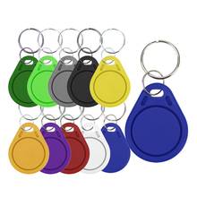 100 pçs 13.56mhz ic s50 keyfobs tags rfid chave finder cartão token comparecimento gestão chaveiro abs à prova dwaterproof água 2024 - compre barato