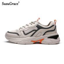 SusuGrace-Zapatillas de correr para hombre, calzado atlético, transpirable, con cordones, resistente al desgaste, para primavera 2024 - compra barato