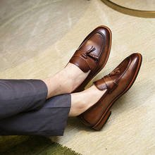 Мужская официальная обувь из натуральной кожи; Оксфорды для мужчин; Мужские свадебные броги; Офисные туфли; Мужская обувь без шнуровки; 2020 2024 - купить недорого