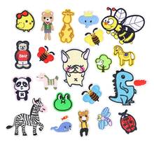 Fabric Embroidered Animal Cartoon Patch Cap Clothes Stickers Bag Sew Iron On Applique DIY Apparel Sewing Clothing Accessories 2024 - buy cheap