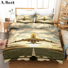 Airplane Bedding Set Oriental Print Bed Cover Kids King Queen Size Stitch Comforter Sets UK Bed Linen 3D Japan Conjunto De Cama 2024 - buy cheap