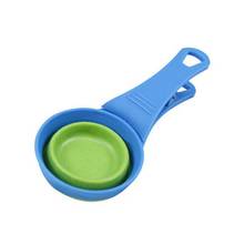 Folding Silicone Pet Bowl Food Spoon Foldable Food Bag Water Bowl Measuring Cup Dog Food Spoon 118ml 2024 - buy cheap
