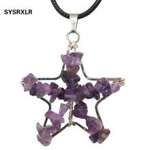 7 Chakra Natural Stone Tree of Life Pendulum Pendant Diy Necklace For Women Healing Crystal Necklaces Pendants Reiki Jewelry 2024 - buy cheap