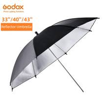 Godox Professional 33" 84cm 40" 102cm 43" 108cm Black Silver Reflector Umbrella for Photography Studio Light Flash 2024 - buy cheap