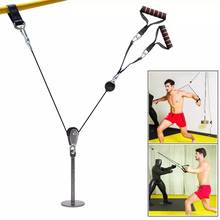 DIY Pulley Cable Machine System with Pull Rope Handle Biceps Tricep Pull Down Attachment Fitness Equipment for Home Gym Workout 2024 - buy cheap