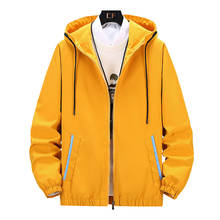 Jaqueta masculina com capuz, roupas de primavera e outono tamanho grande com capuz 2024 - compre barato