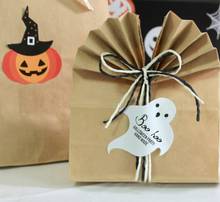 Etiquetas de Halloween, pegatinas para envolver regalos, pegatinas para envolver dulces, etiquetas de regalo para fiesta de Halloween 60 unids/lote 2024 - compra barato