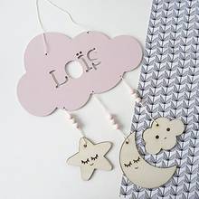 Nordic Decoration Home Kids Room Nursery Decor Star and Cloud Shape Wooden Beads Tassel Pendant Wind Chimes Hanging Decoration 2024 - buy cheap
