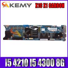 Akemy для Lenovo ThinkPad X1 X1c углерода ноутбук PC материнская плата I5 4210 I5 4300 LMQ-1 MB 12298-2 I5 8G гарантия качества тест проведен 2024 - купить недорого