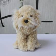 Perro de peluche de la vida Real para niños, modelo de muñeco de peluche suave, Animal de juguete, regalos de cumpleaños 2024 - compra barato